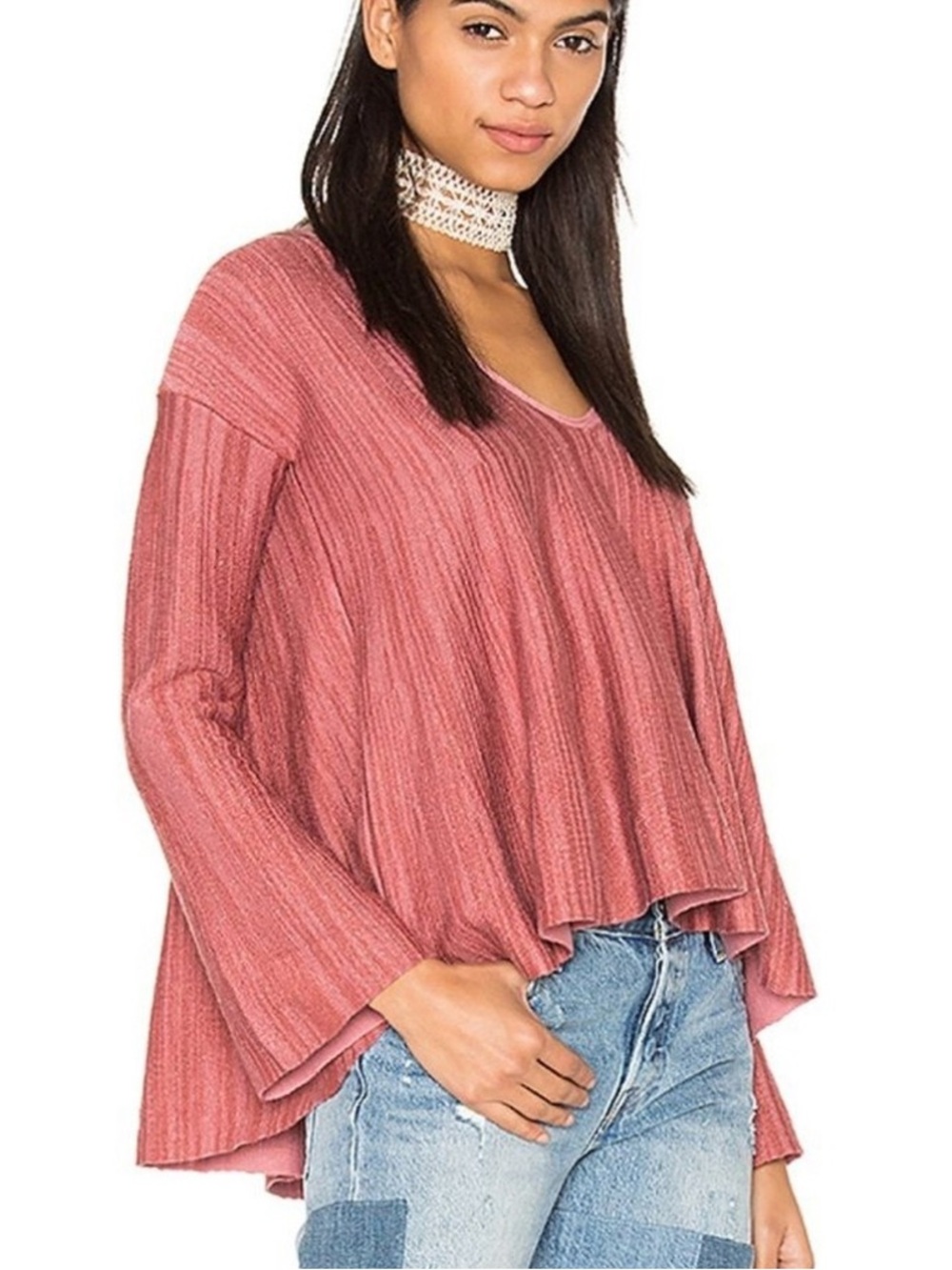 FREE PEOPLE SUNDAE PULLOVER SWEATER BLOUSE